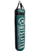 Green and black punching bag with 'Outslayer' branding on a white background