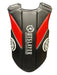 Black and red protective vest with 'Outslayer' branding on a white background