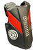 Black and boxing body protector with 'Outslayer' branding on a white background