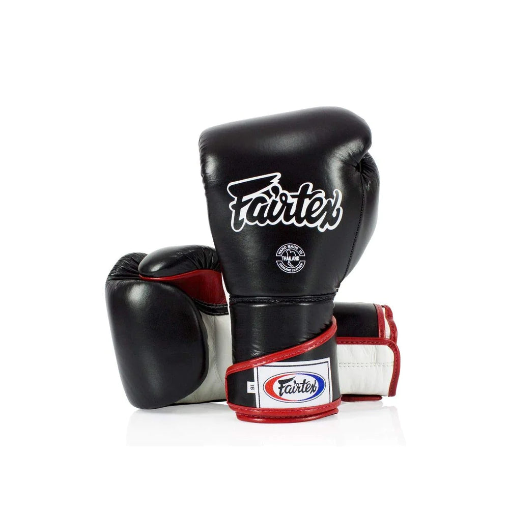 Fairtex BGV6 Stylish Angular Sparring Boxing Gloves - Locked Thumb
