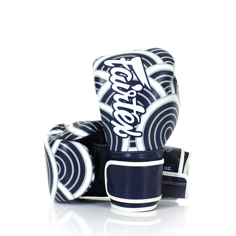 Fairtex Microfiber Boxing Gloves - Art Collections - Blue Wave