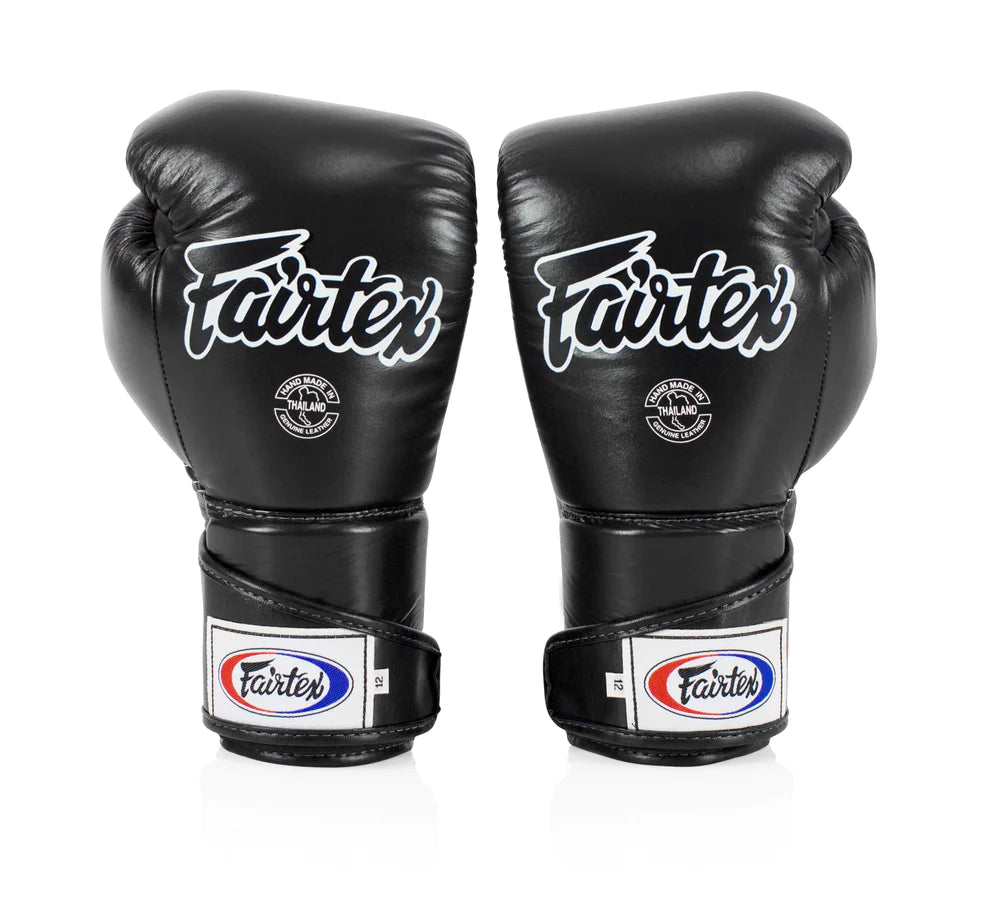 Fairtex BGV6 Stylish Angular Sparring Boxing Gloves - Locked Thumb