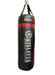 Black and red punching bag with 'Outslayer' branding on a white background