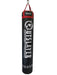 Black punching bag with red top and Outslayer branding on a white background