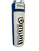 White and blue punching bag with 'Outslayer' branding on a white background