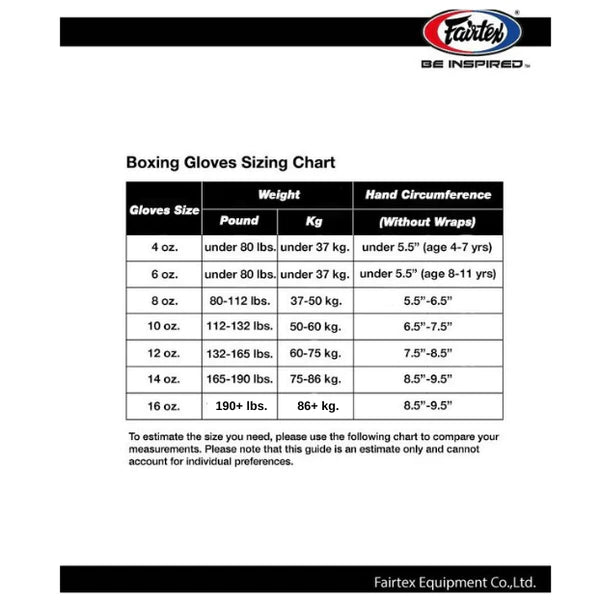Fairtex BGV5 Muay Thai Super Sparring Boxing Gloves