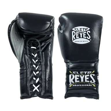 Cleto Reyes black lace-up training boxing gloves