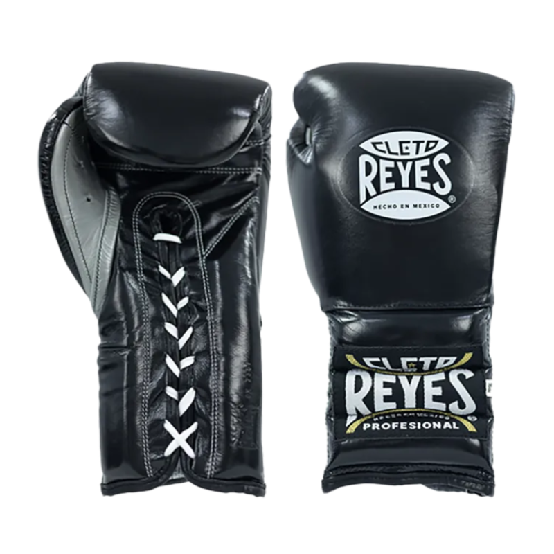 Cleto Reyes black lace-up training boxing gloves