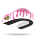 Black and white hair clip with pink 'Drip' design and 'Damage Control' label on a white background