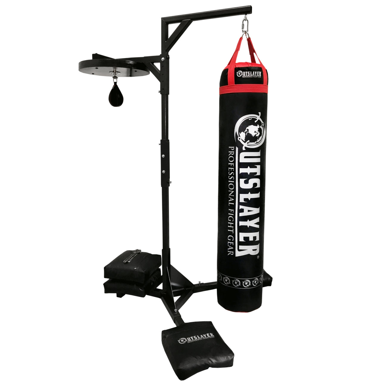 Outslayer Pro Double Station Heavy Bag & Speed Bag Stand - 7'8"