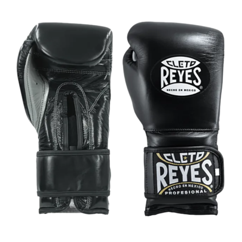 Black Cleto Reyes hook-and-loop boxing gloves