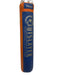 Blue and orange punching bag with 'Outslayer' branding on a white background