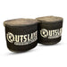 Two rolls of Outslayer boxing hand wraps on a white background