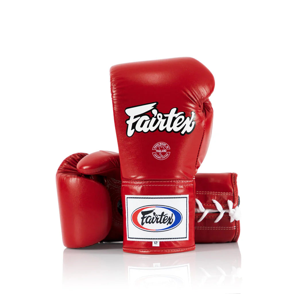 Fairtex BGL6 Pro Competition Boxing Gloves - Locked Thumb (Leather)