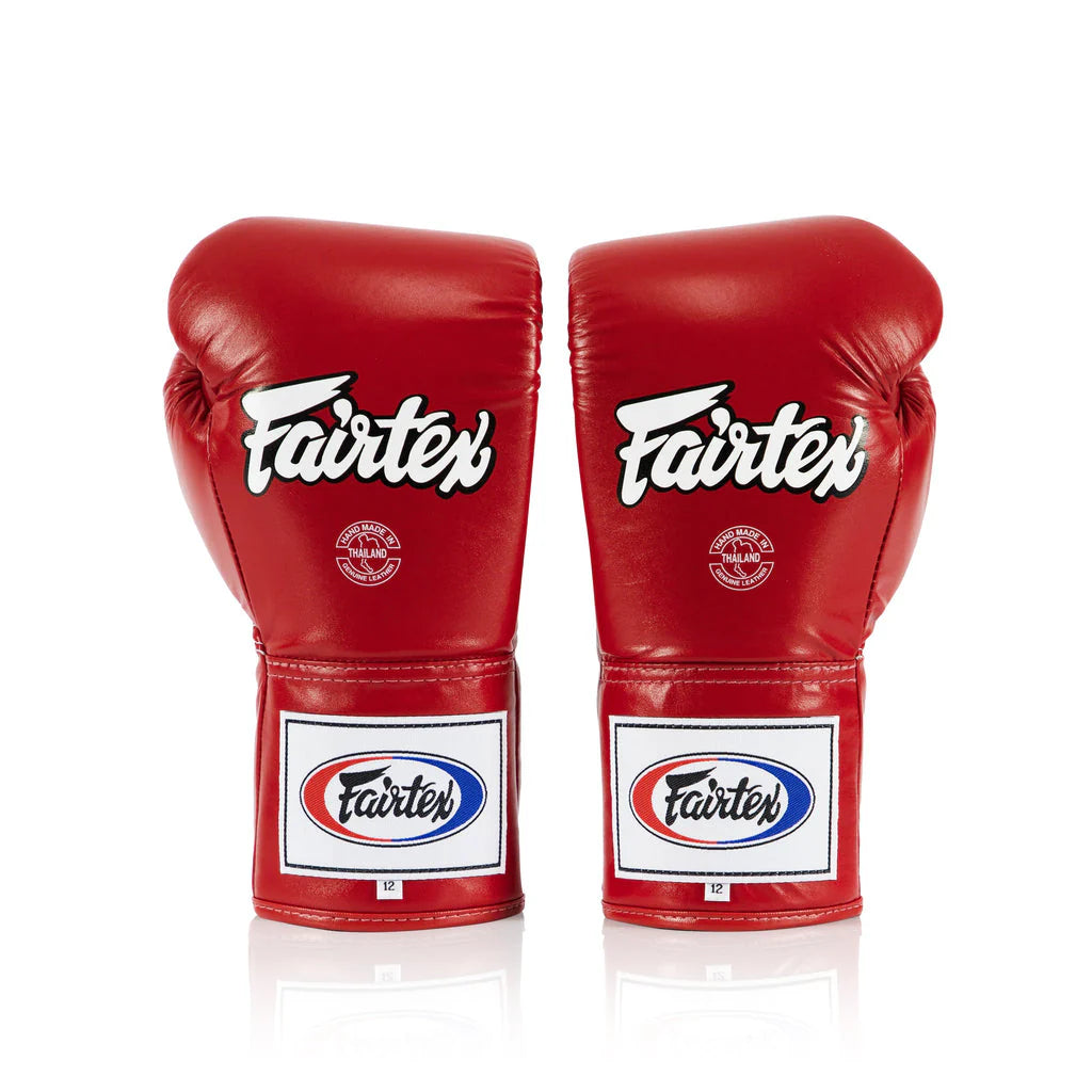 Fairtex BGL6 Pro Competition Boxing Gloves - Locked Thumb (Leather)