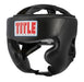 Title Classic black training headgear with cheek and chin protection