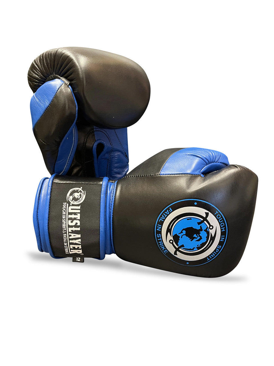 Outslayer MX Style Hook and Loop Leather Boxing Gloves