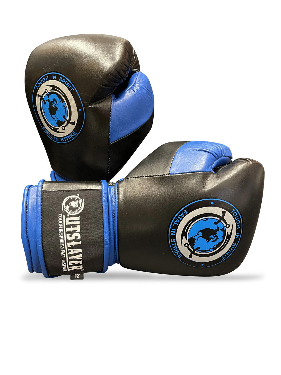 Outslayer MX Style Hook and Loop Leather Boxing Gloves