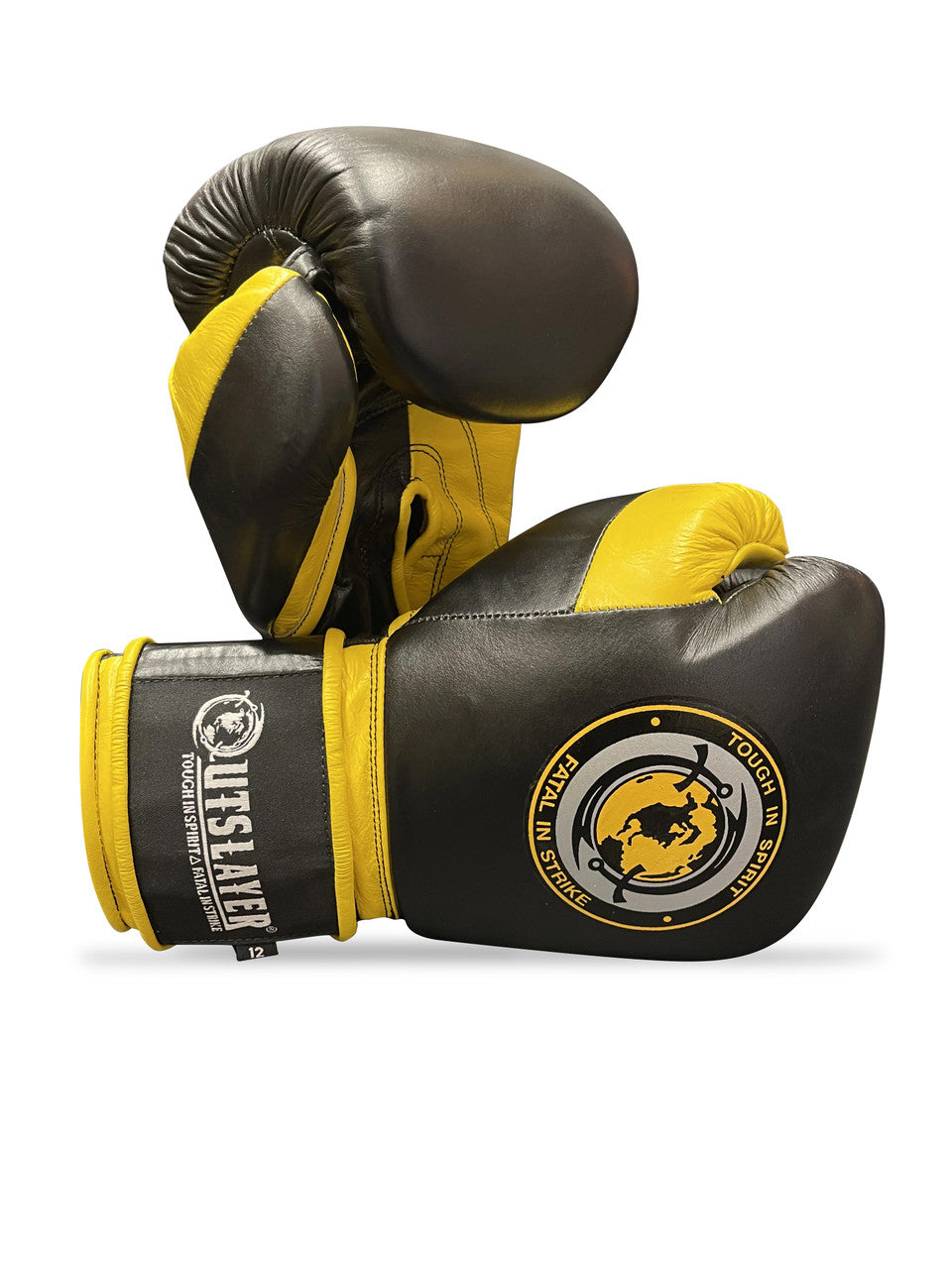 Outslayer MX Style Hook and Loop Leather Boxing Gloves