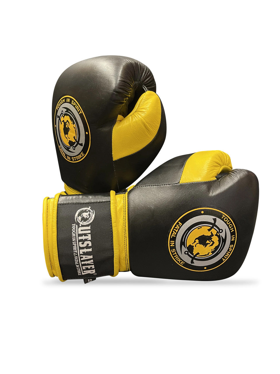 Outslayer MX Style Hook and Loop Leather Boxing Gloves